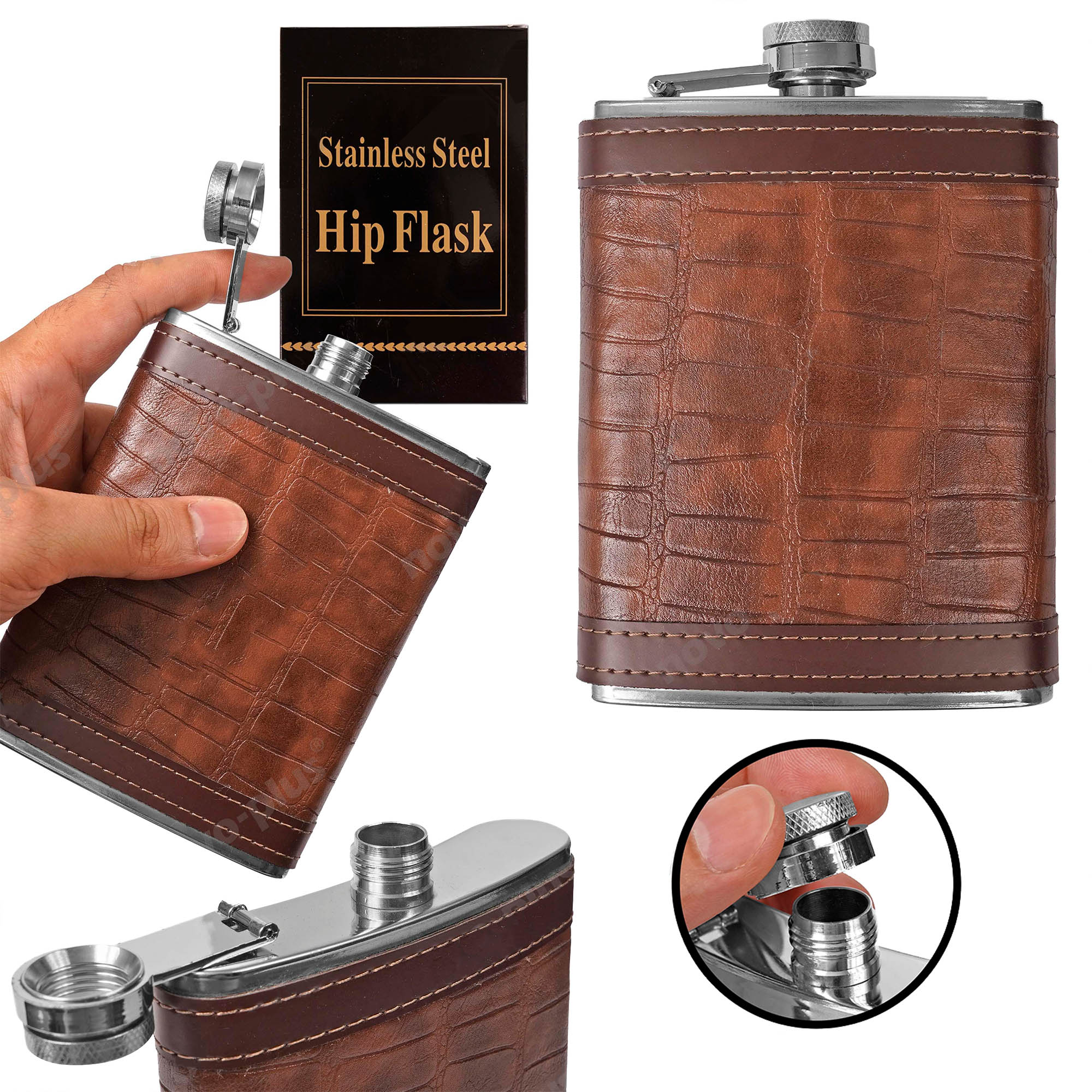 Wiskera En Acero Inoxidable De 8 Oz